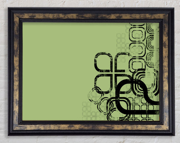 Green Maze Framed Print