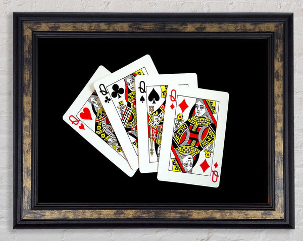 Ladies Poker Framed Print