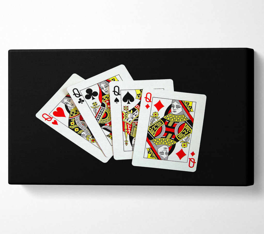  A Canvas Print of Ladies Poker Canvas Wall Art