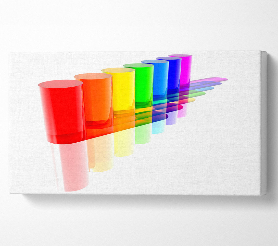  A Canvas Print of Rainbow Tubes Canvas Print