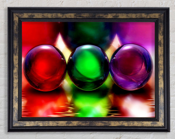 Marbel Trio Framed Print