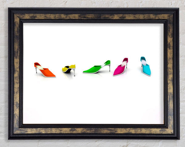 Cinderella Shoes Framed Print