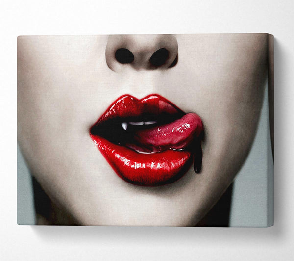  A Canvas Print of Vampire Lips Canvas Wall Art