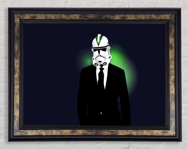 Storm Trooper Suit Framed Print