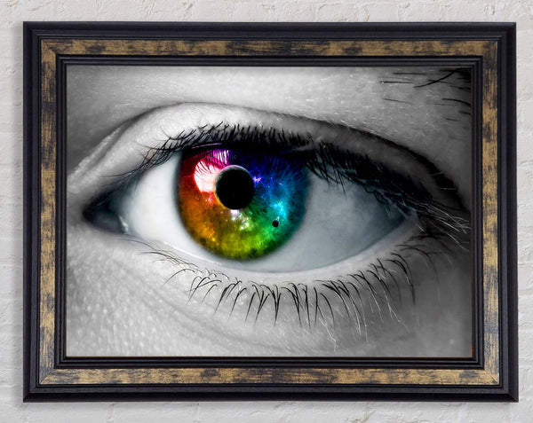 Rainbow Eye Framed Print