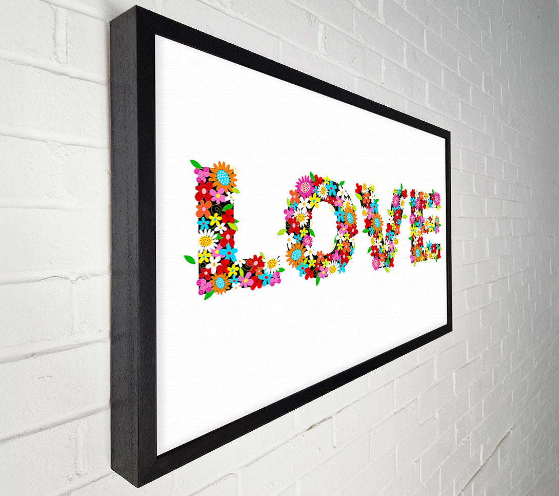  A Canvas Print of Flower Power Love Canvas Print