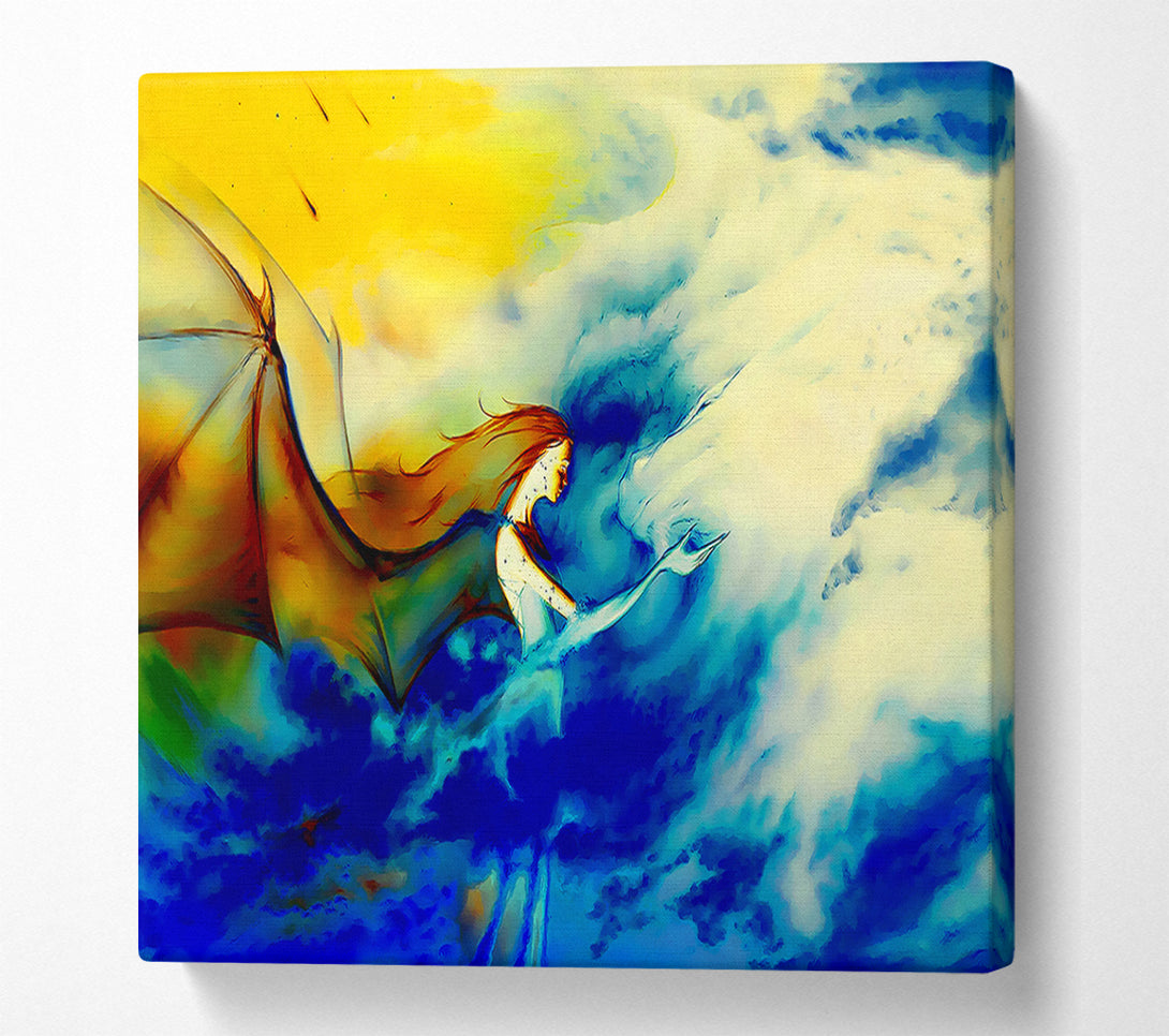  A Canvas Print of Fairy Dragon Clouds Canvas Art
