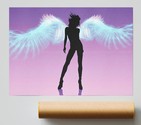 Purple Angel Wings Giclee Print