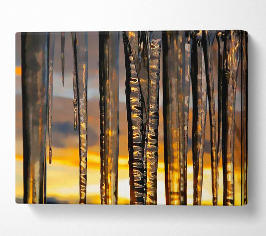 Icicles Canvas Wall Art