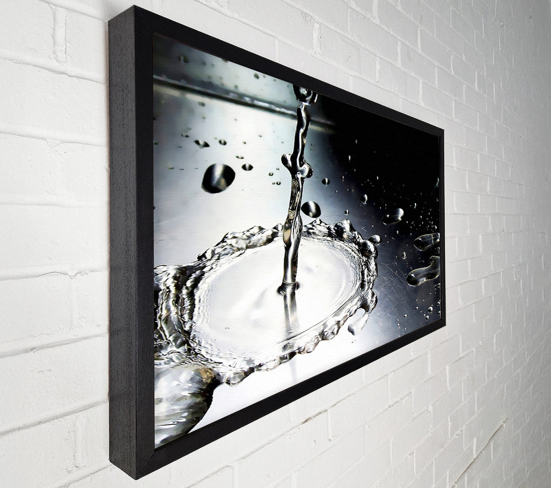  A Canvas Print of Metal Water Splash Canvas Wall Art