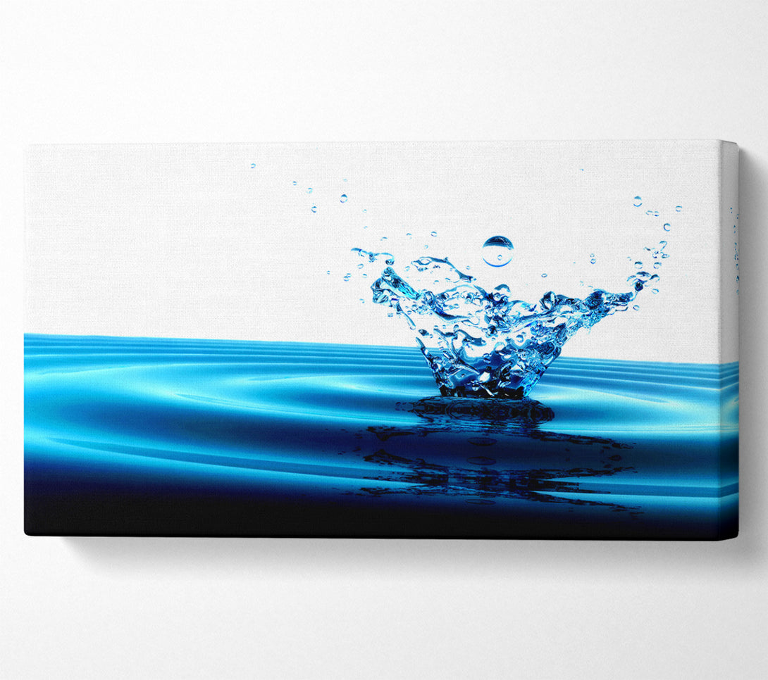  A Canvas Print of Flow Of The Splash Canvas Print