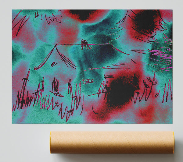 Poppy Sky House Poster