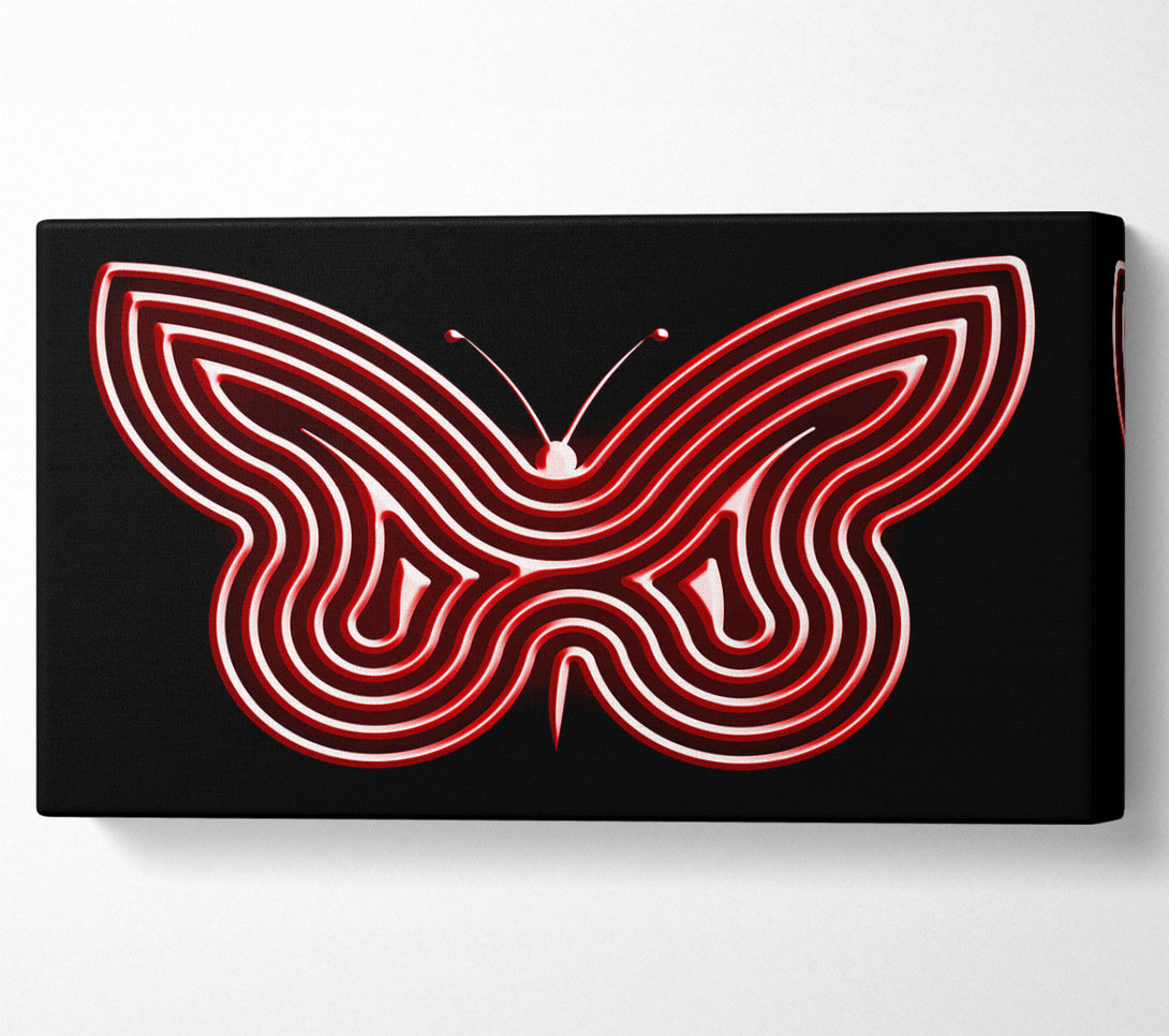  A Canvas Print of Red Butterfly Wings Canvas Art