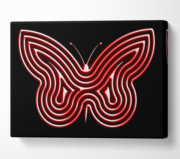 Red Butterfly Wings Canvas Art