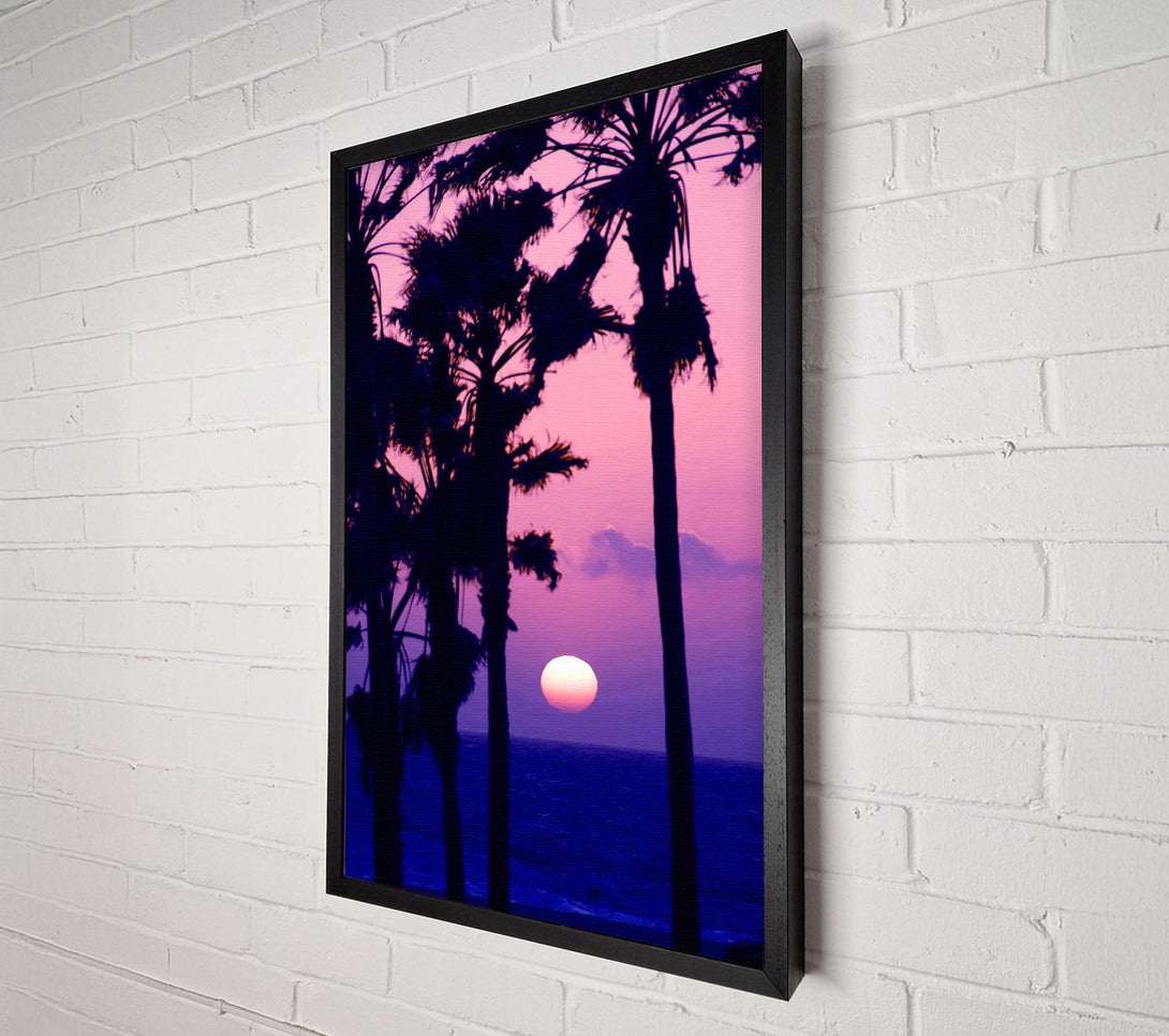  A Canvas Print of Paradise Ocean Sunset Canvas Art