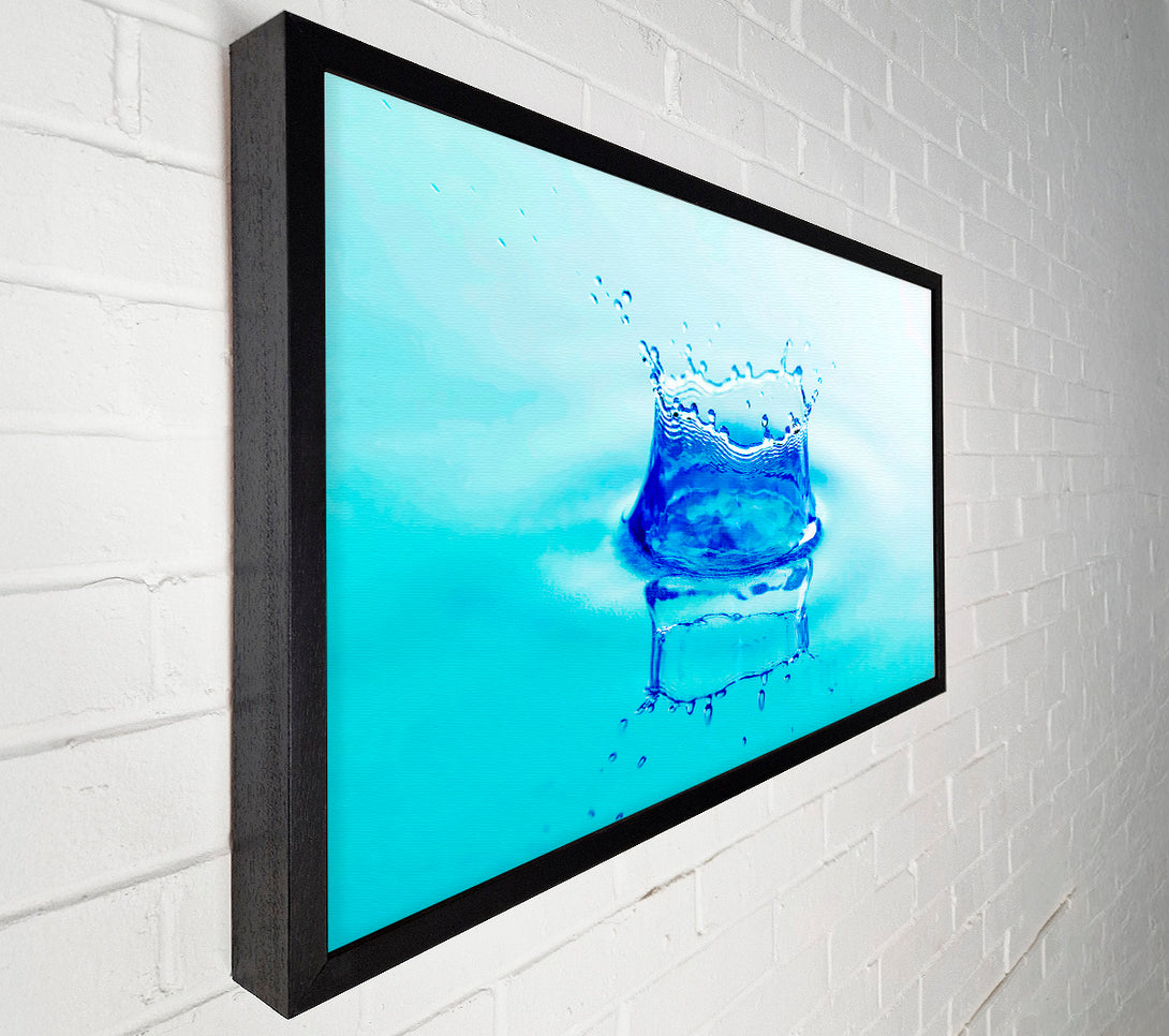  A Canvas Print of Aqua Splash Canvas Print