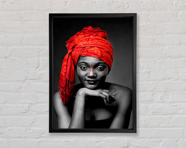 Stammes-Eleganz B n W Rot