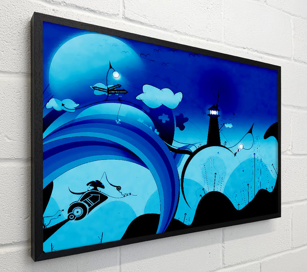 Magical Blue Lighthouse