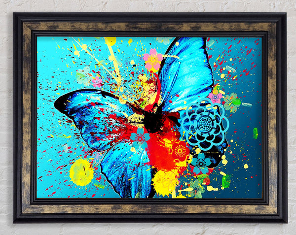 Butterfly Splash Framed Print