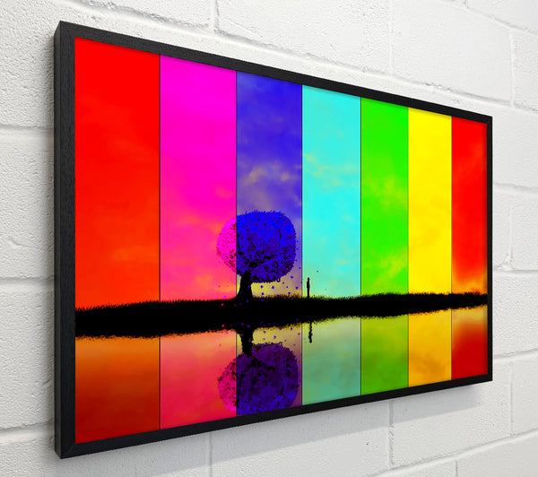 Rainbow Stripes Tree