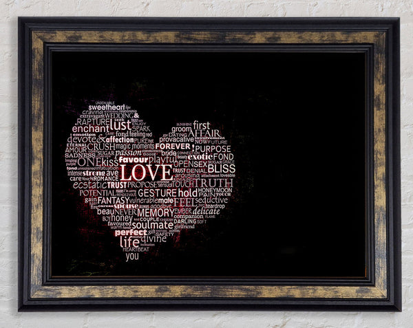 Words Of Love Framed Print