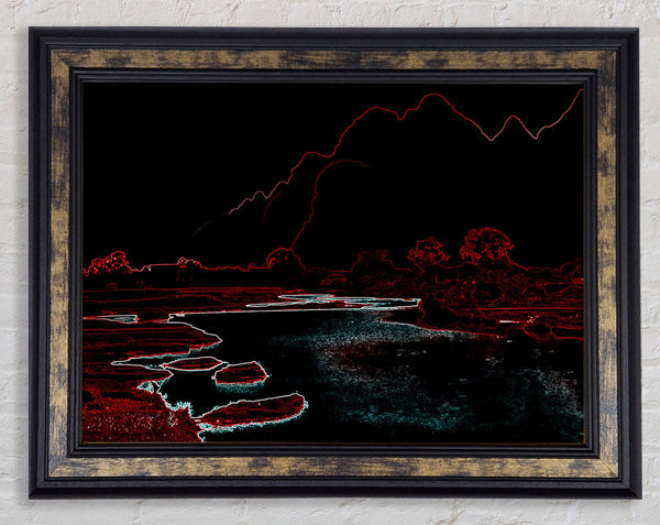 Red Lake Framed Print