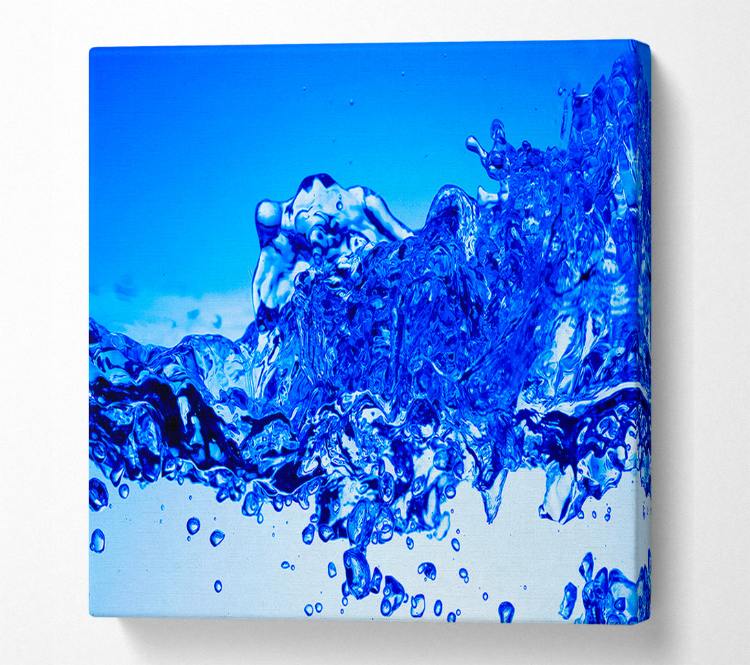  A Canvas Print of Blue Celebration Canvas Wall Art