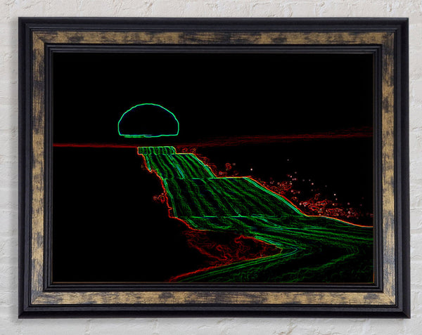 Night Road Framed Print