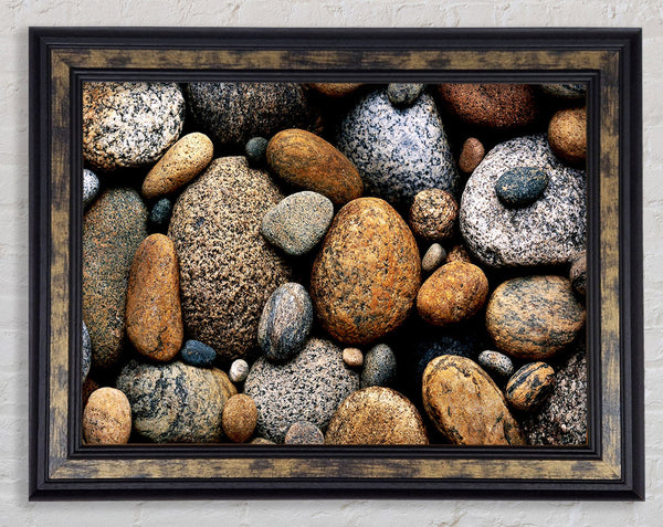 Pebbles Framed Print