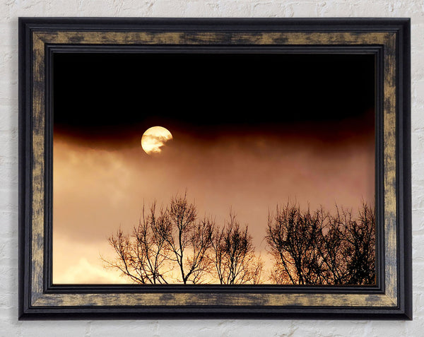 Storms By Moonlight Framed Print