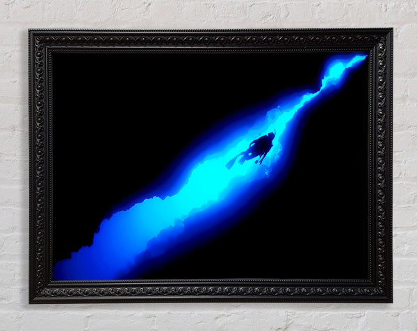 Blauer Tiefseetaucher