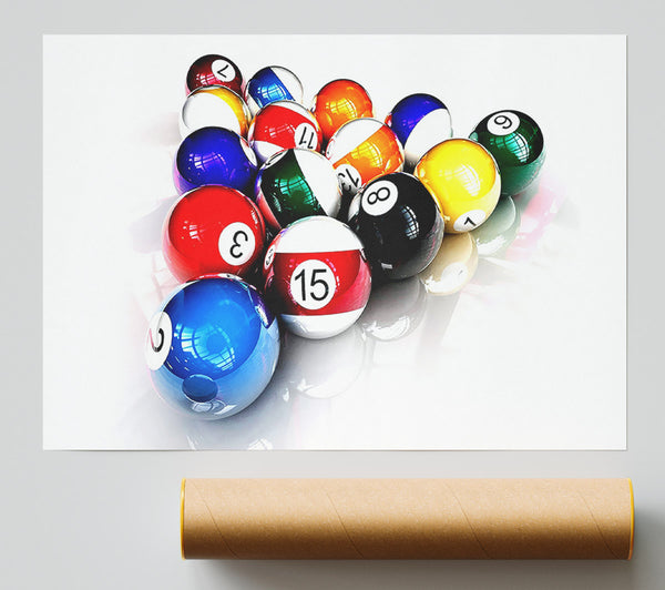 Pool Balls Poster