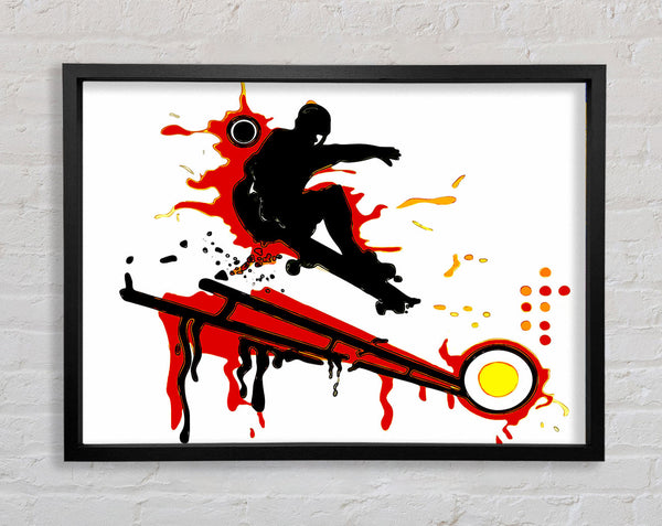 Skateboarder Geländer