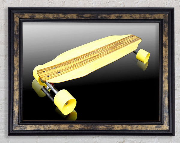 Retro Skateboard Framed Print