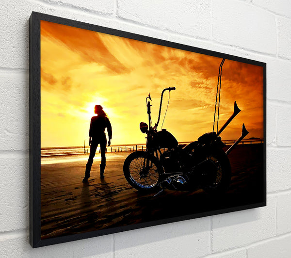 Harley Davidson Sunset