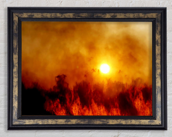 Chocolate Sky Sunlight Framed Print