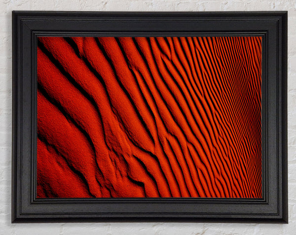 Burnt Orange Desert Sands Framed Print