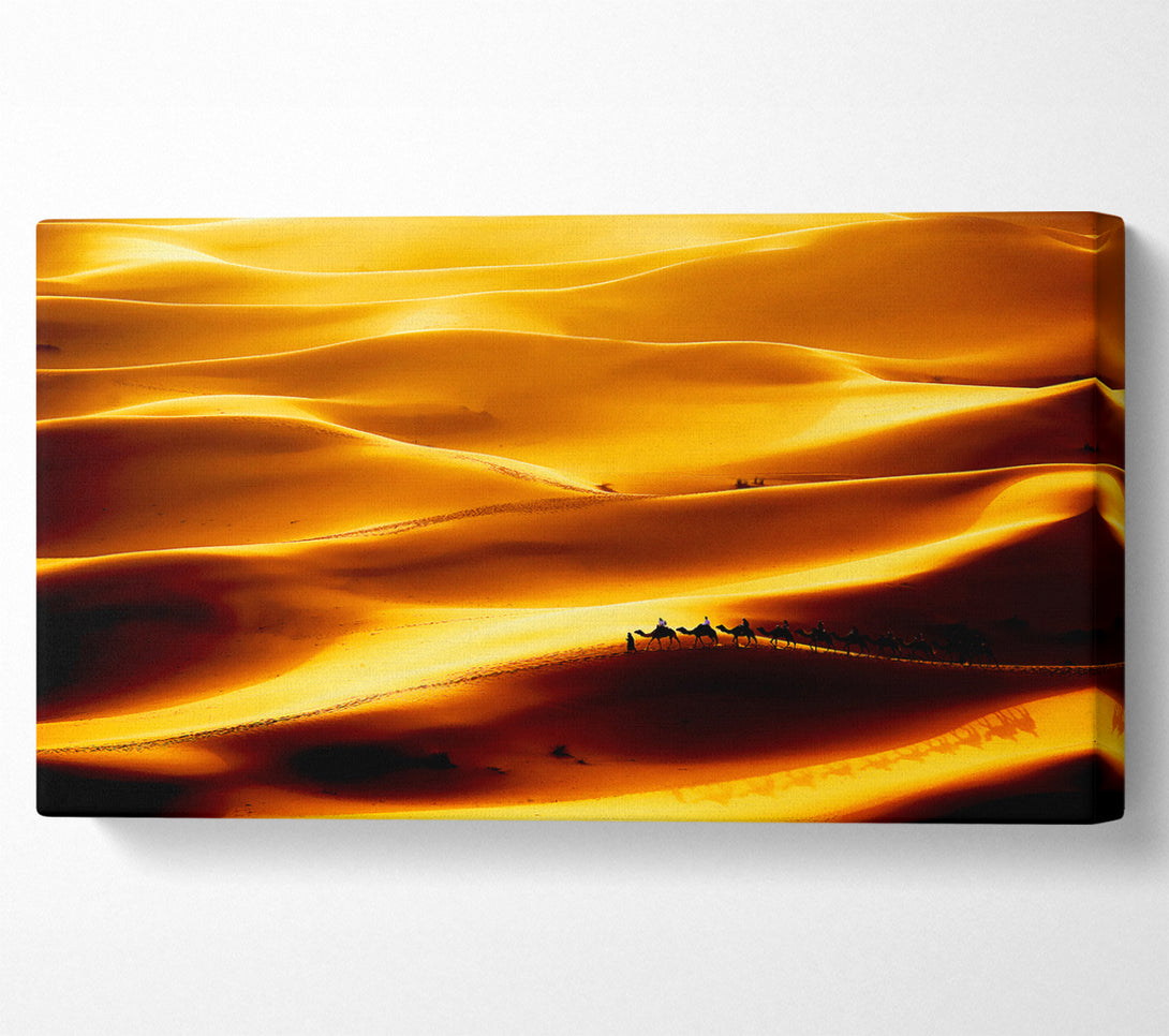  A Canvas Print of Camel Desert Canvas Art
