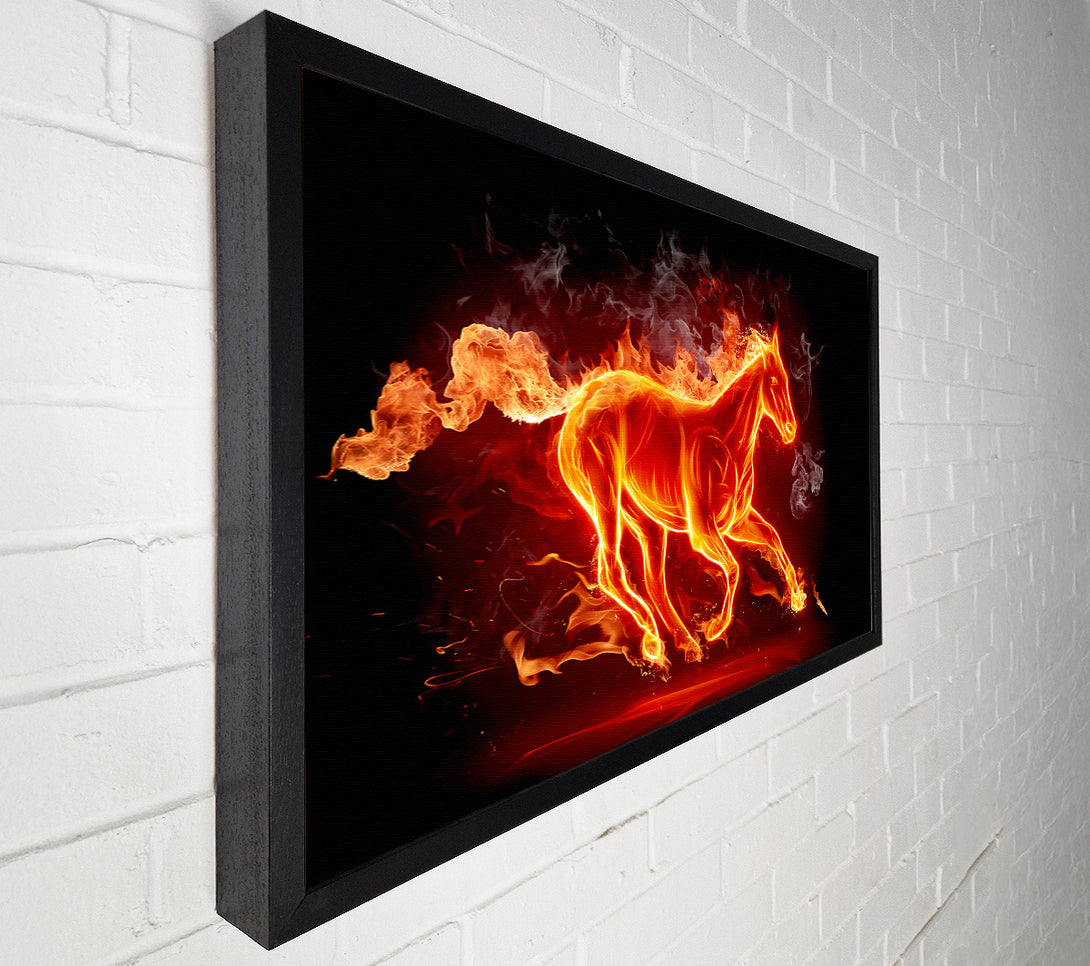  A Canvas Print of Horse Of Flames Canvas Art