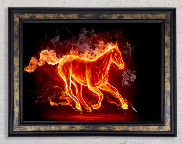 Horse Of Flames Framed Print