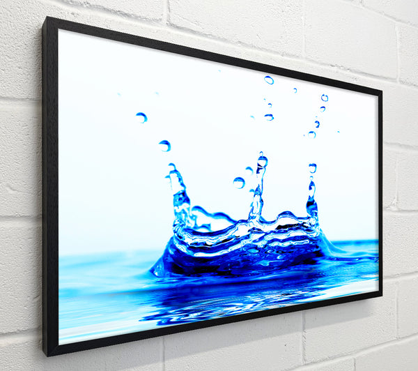 Blue Water Droplets