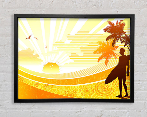Sonnenschein-Surfer