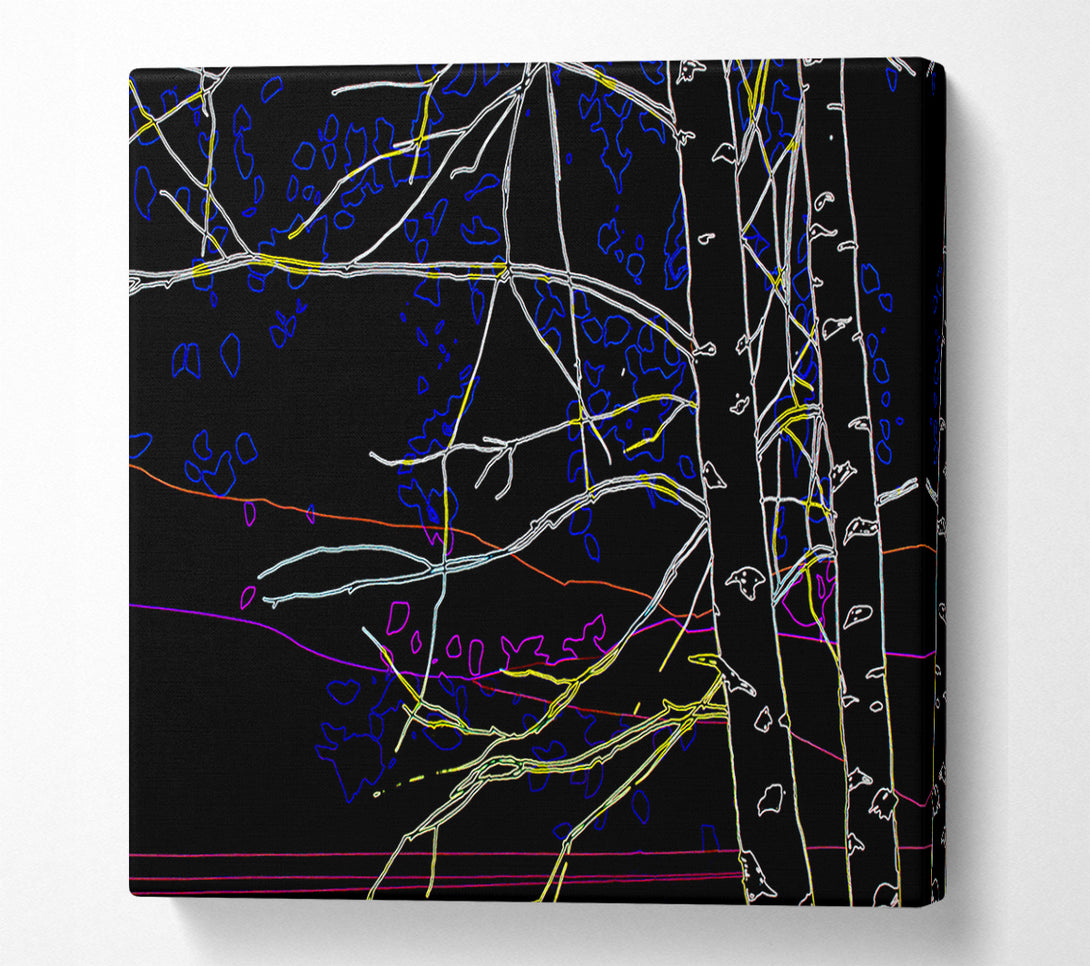  A Canvas Print of Tree Sketch Canvas Print