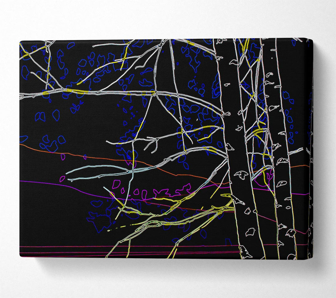  A Canvas Print of Tree Sketch Canvas Print