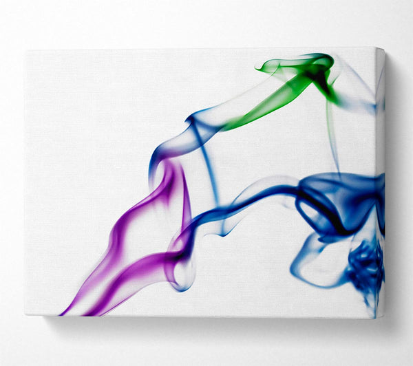 Multi-Coloured Smoke Canvas Print