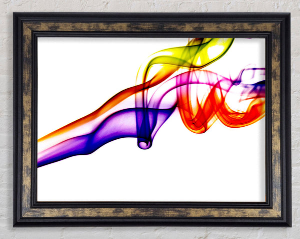 Rainbow Smoke Celebration Framed Print