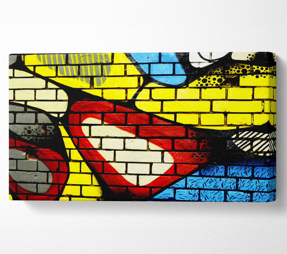  A Canvas Print of Bricks Of Colour Canvas Print