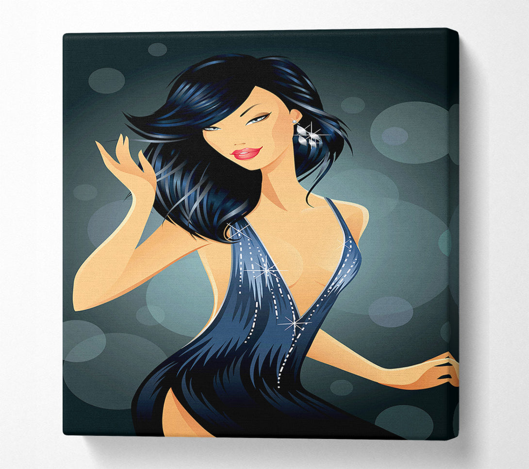  A Canvas Print of Party Girl Canvas Print