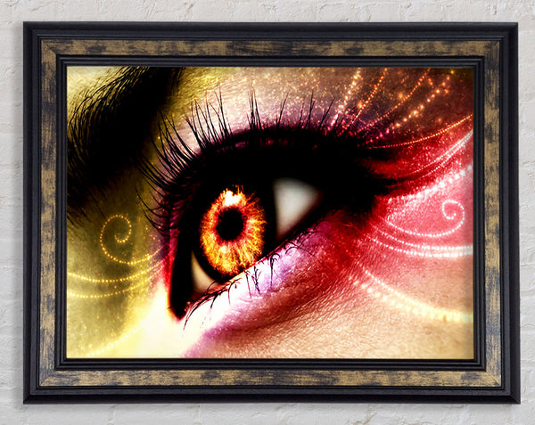 Peacock Eye Swirl 1 Framed Print
