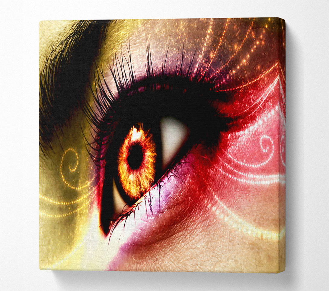  A Canvas Print of Peacock Eye Swirl 1 Canvas Art